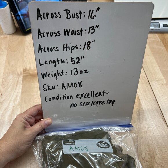 Chelsea28 Olive Green Sleeveless Halter Neck Jumpsuit Wide Legs Size Small - Picture 9 of 9